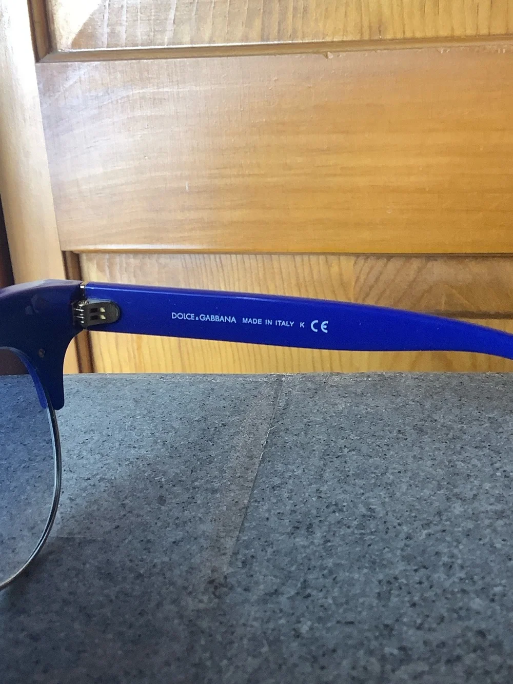 Blue Cat-Eye Sunglasses with Rhinestone Accent - Women Accessories
